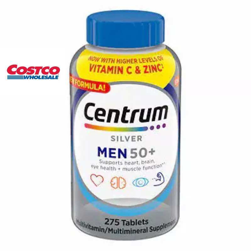 Viên uống Centrum silver Men trên 50 tuổi date 2025 chai 275 viên