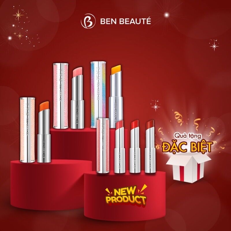 Son dưỡng mềm môi mờ thâm đổi màu ynm rainbow honey lip balm