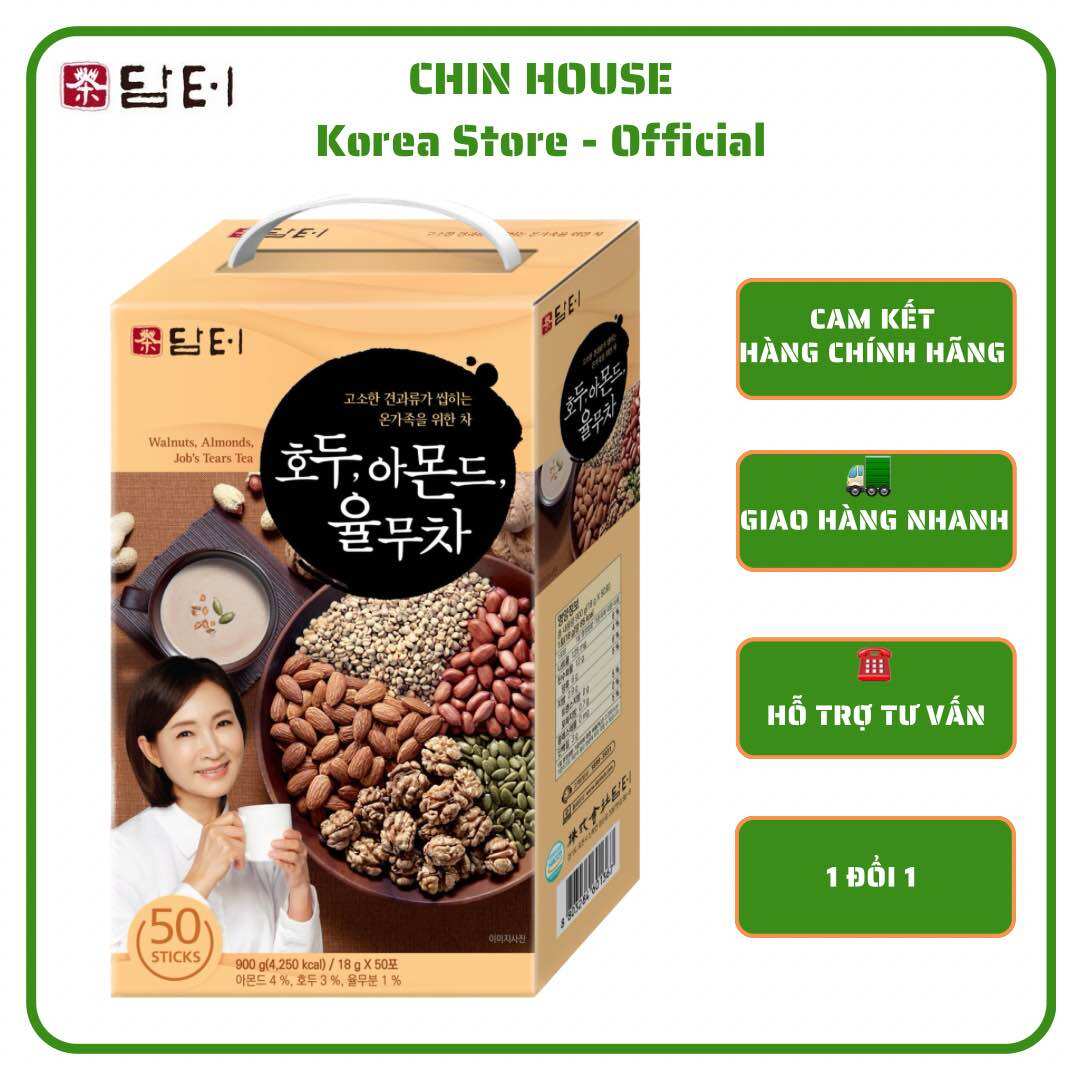 Chính hãng- bột ngũ cốc óc chó hạnh nhân damtuh hàn quốc 900g