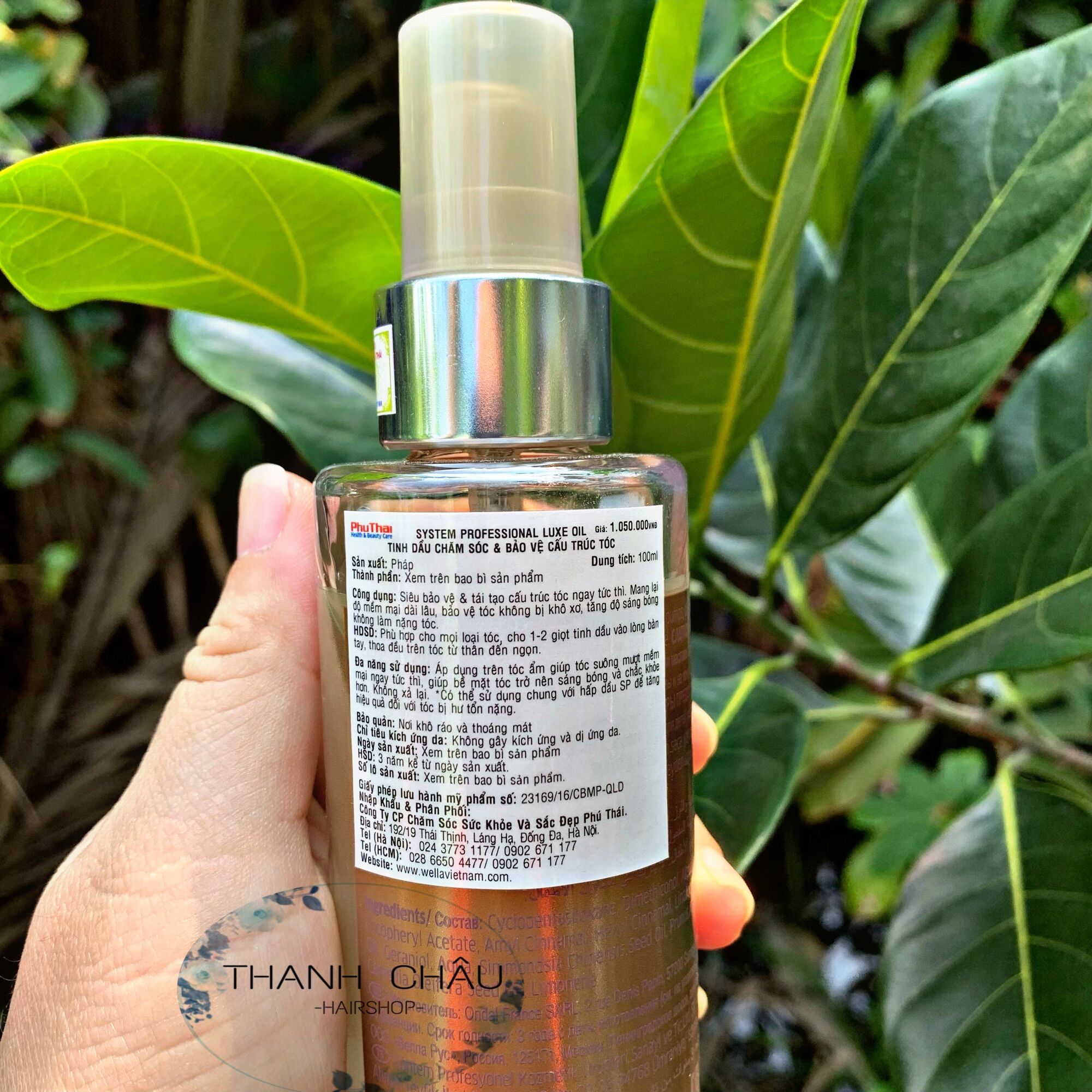 TINH DẦU DƯỠNG TÓC SP LUXEOIL 100ml