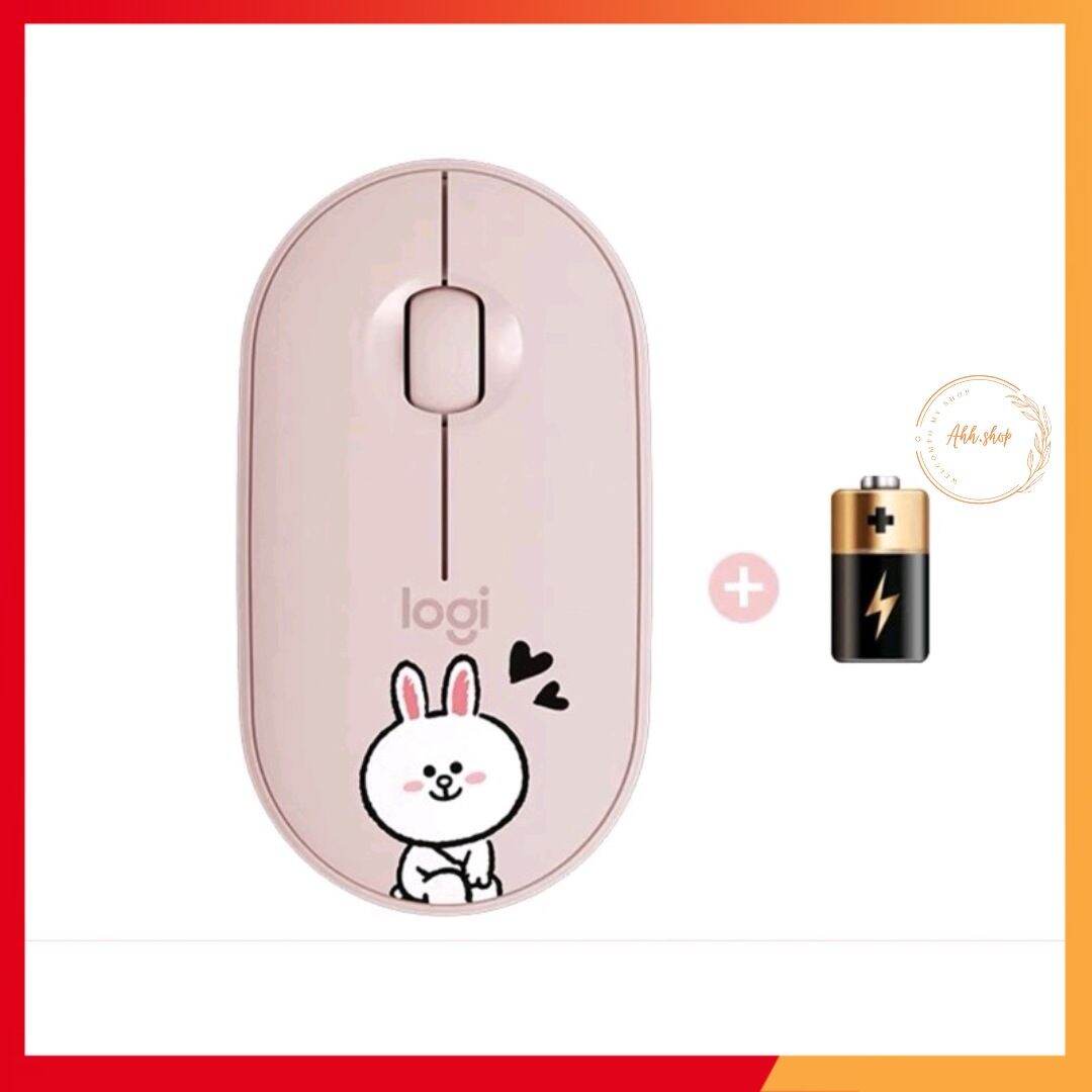 Chuột không dây Bluetooth Logitech Pebble M350 - Line Friends Series