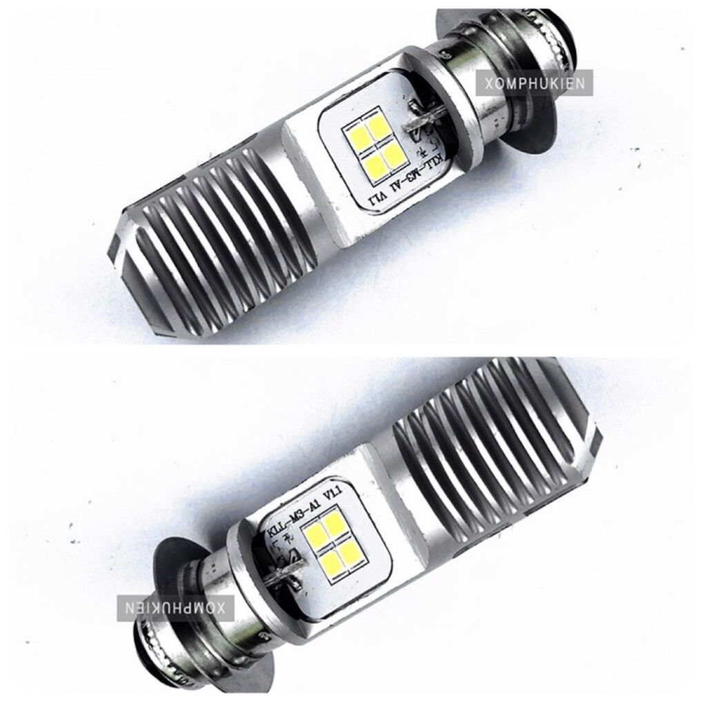 Đèn led cao cấp cho xe wave 2 bóng siêu sáng - 1 đôi