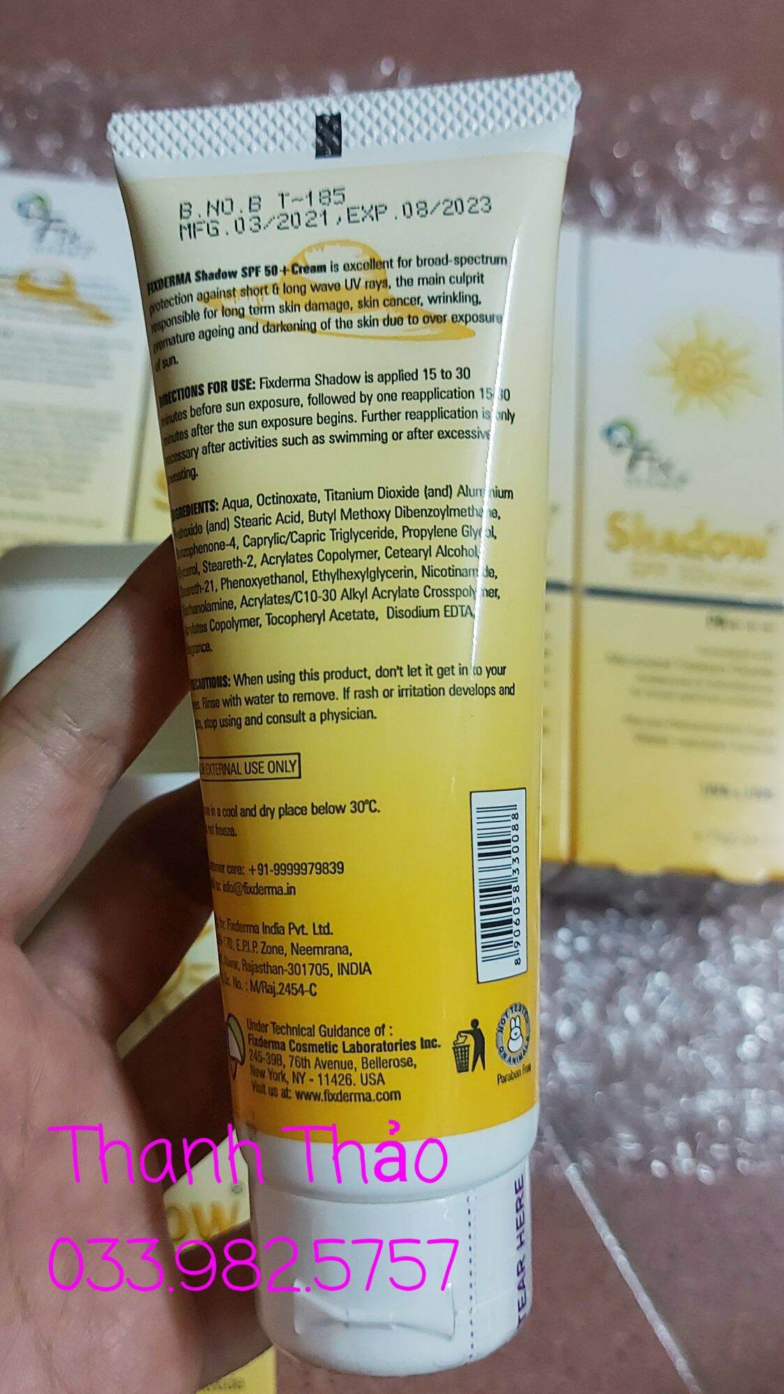 Kem Chống Nắng Fixderma Shadow SPF 50+ Cream (75g)