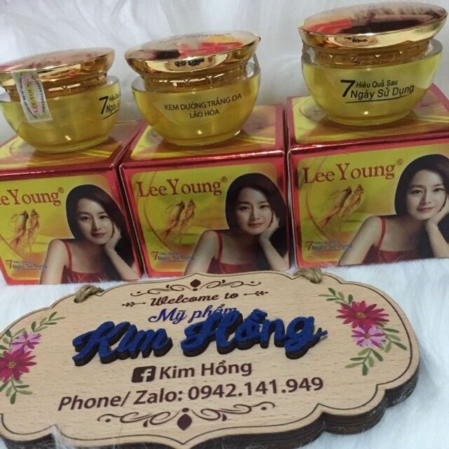 Kem lee young dưỡng trắng da lão hoá 7g cty kim minh vn