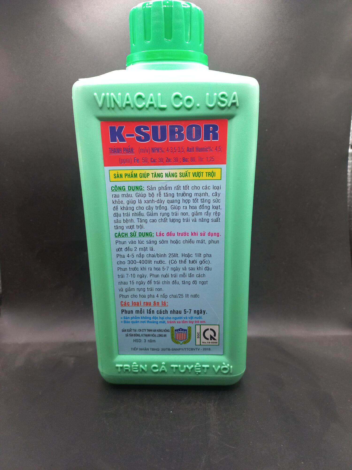 [GIÁ SIÊU TỐT] Phân bón lá NPK sinh học K-SUBOR 1 lít