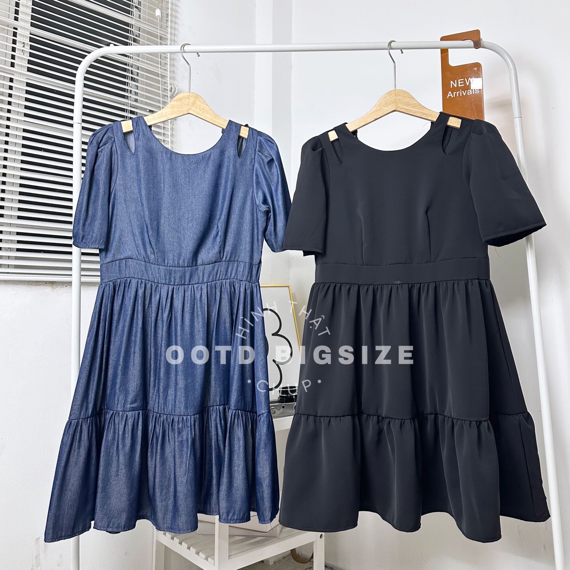 OOTD BIGSIZE | Đầm khoét vai lưng V buộc dây