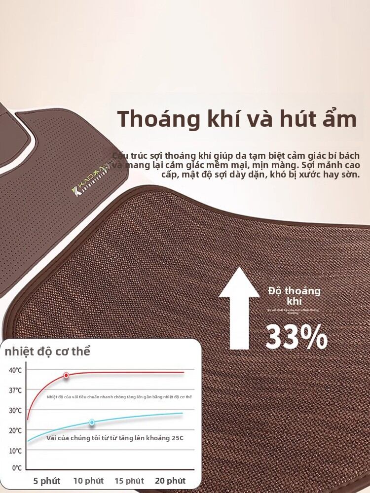 KVS | All-Season Ventilated Breathable Car Seat Cushion Giá 1,386,000 Đồng*Miễn phí vận chuyển