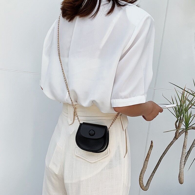 Túi mini khuy tròn xinh xắn