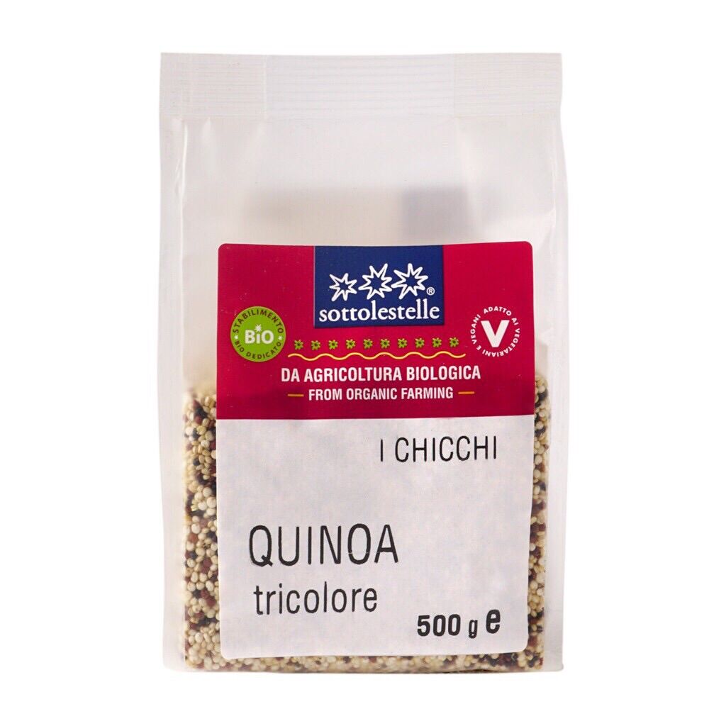 Hạt quinoa trắng hữu cơ 500g Sottolestelle - Ý