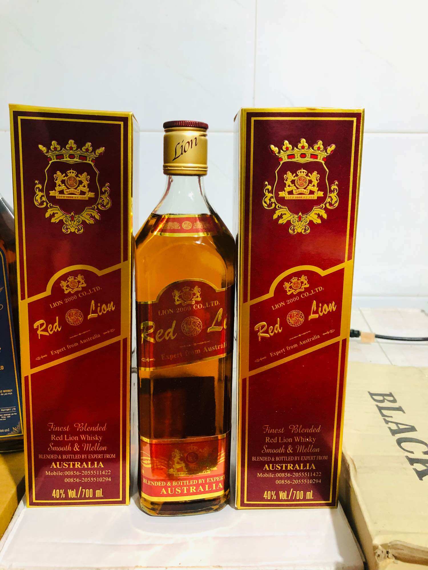 Thùng 12 chai Black Lào(700ml)