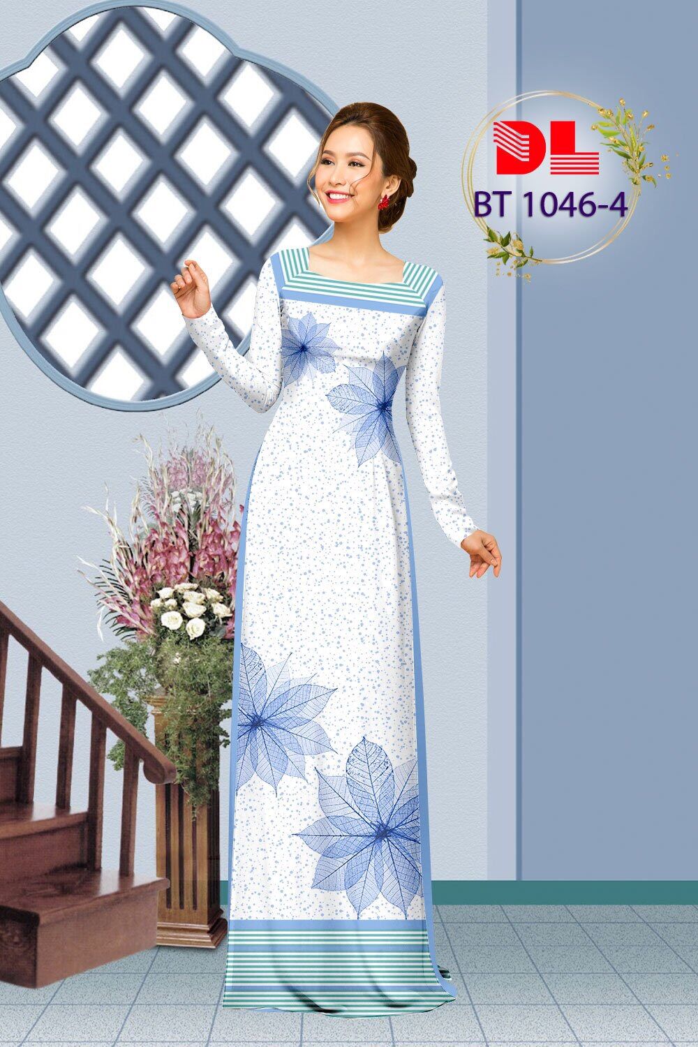 [HCM]Vải áo dài chiếc lá