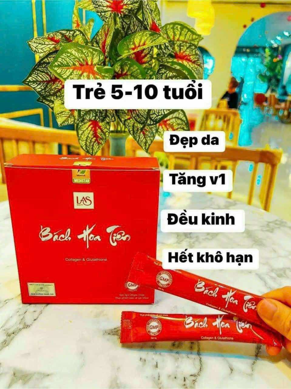 Bách hoa tiên trắng da  tăng vòng 1