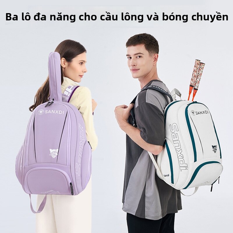 SANXDi | Unisex Tennis Badminton Sports Backpack With Independent Shoe Compartment Large Capacity