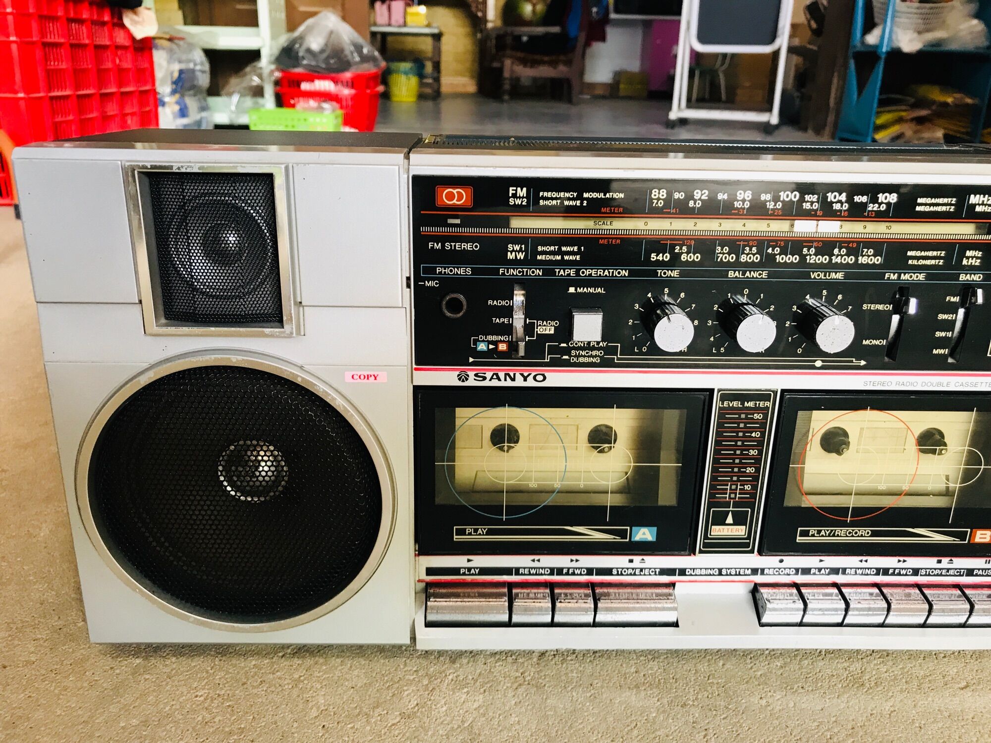 Đài Radio cassette Sanyo cực mới