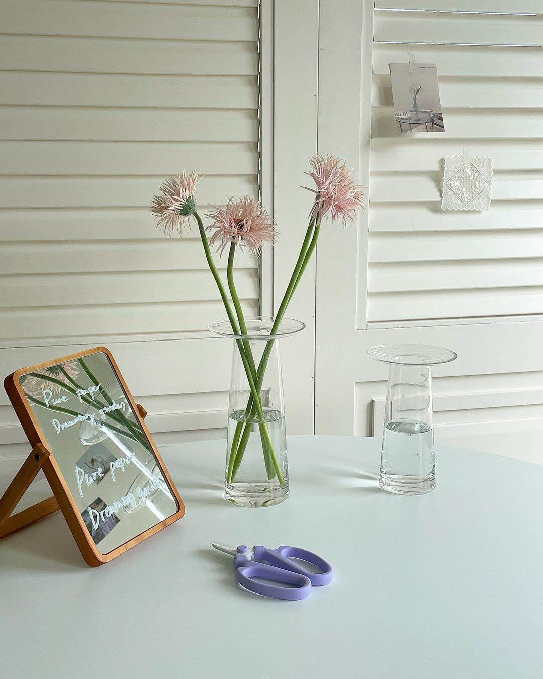 [HCM]Lọ hoa cổ bè thuỷ tinh [Mici Decor] trang trí chụp ảnh