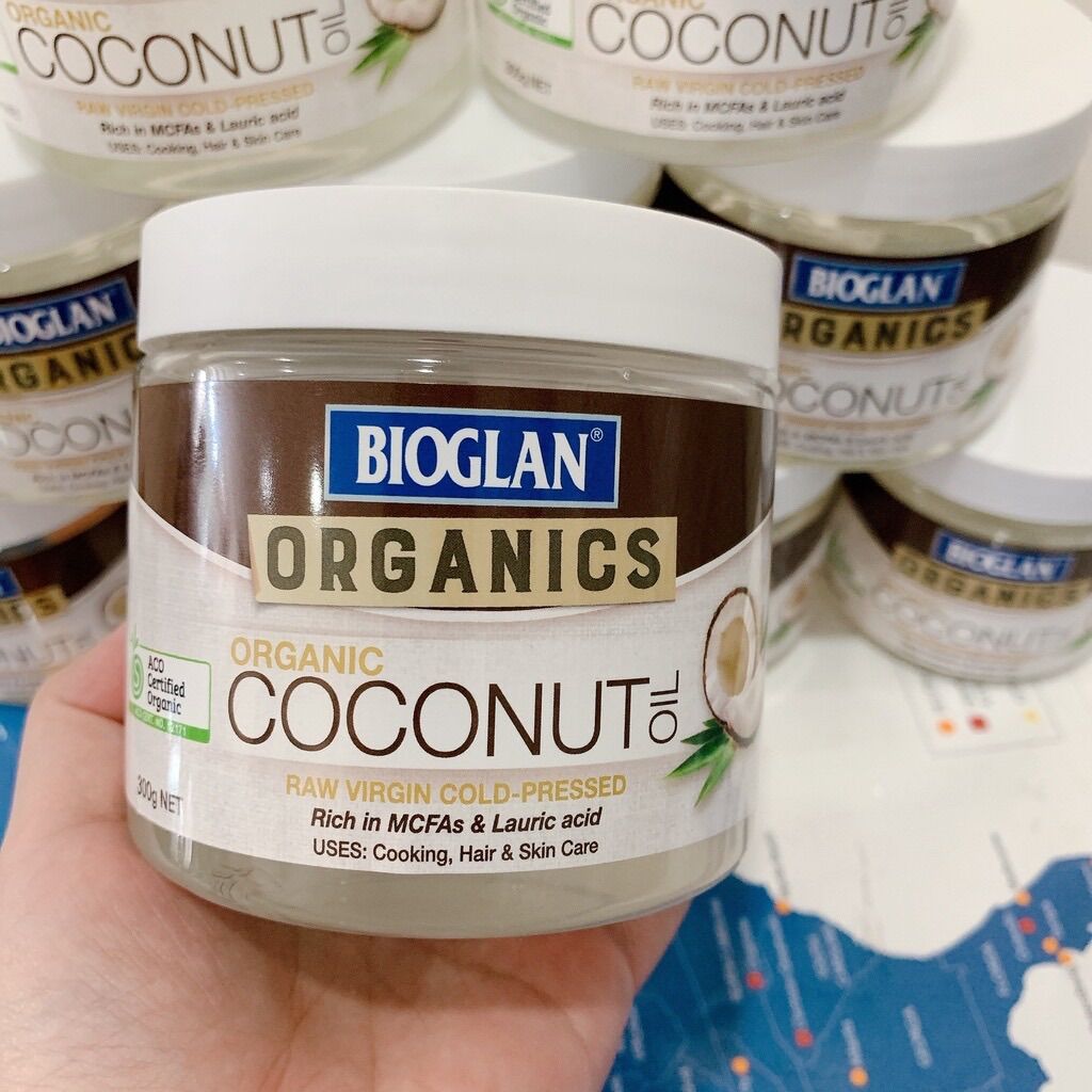 [Bill Úc] Dầu dừa hữu cơ Bioglan organic coconut 300gr