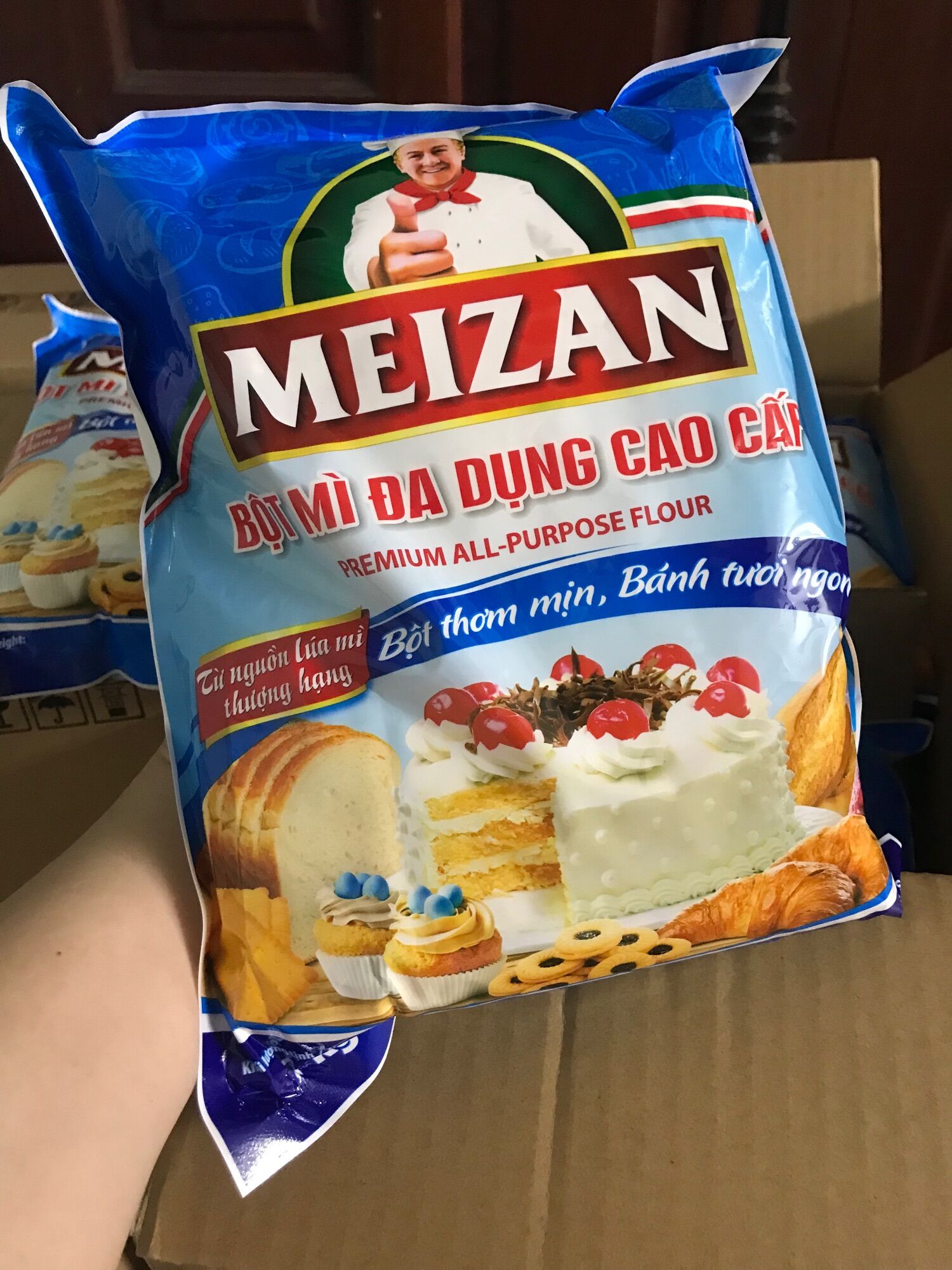 Combo 2kg BỘT MÌ đa dụng MEIZAN làm từ lúa mỳ hảo hạng