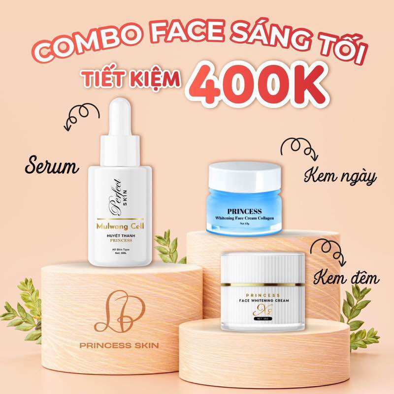Combo dưỡng trắng da vip