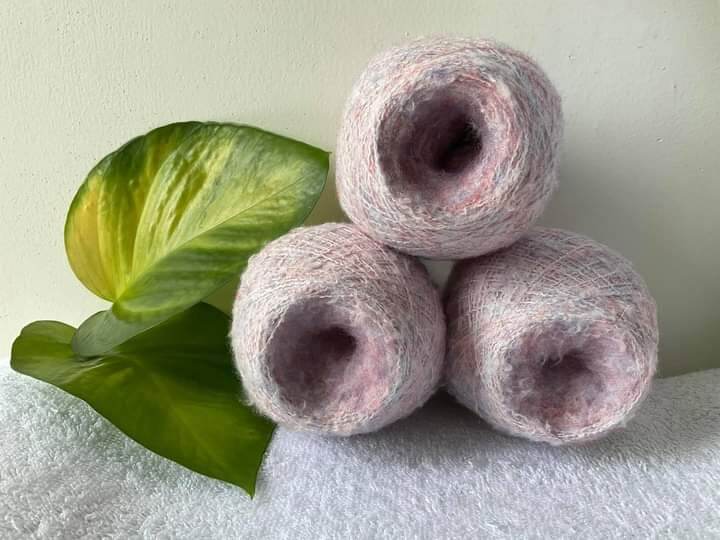 Len mohair loang sợi siêu mảnh, màu siêu xinh 120k/300g