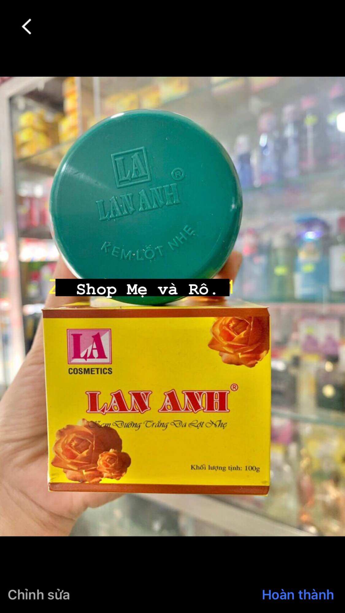 Kem lột nhẹ Lan anh hủ lớn 100g