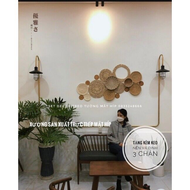 Set treo tường vintage 17 chi tiết