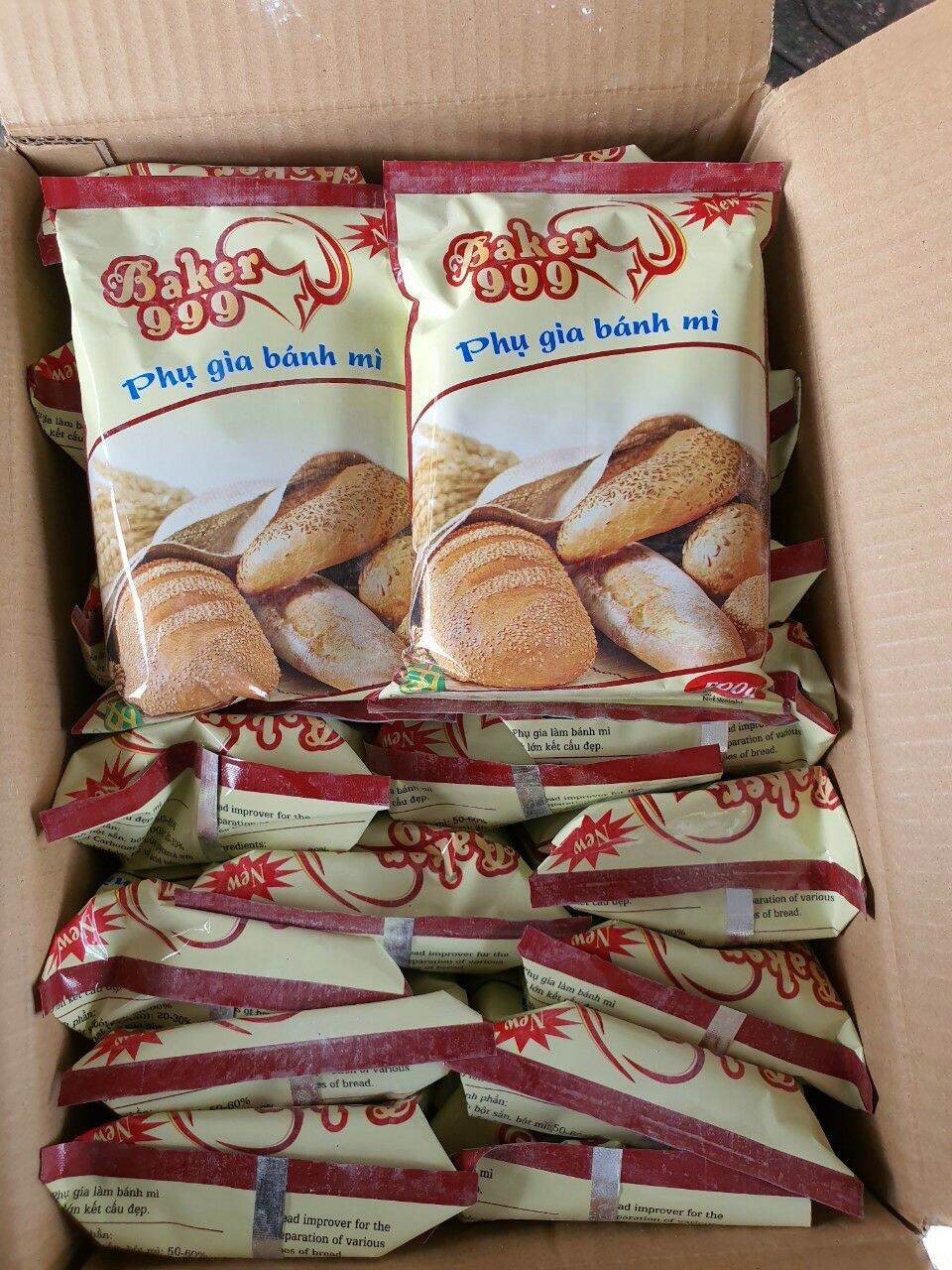 [HCM]Phụ Gia Bánh Mì Lạt Baker 999 gói 500gram (đỏ)