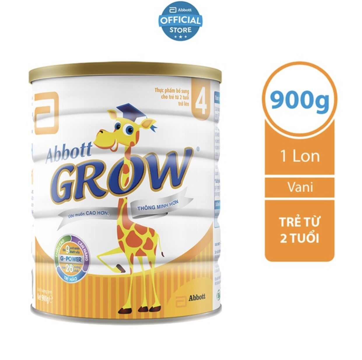 Sữa abbott grow 4 900g 2-6 tuổi
