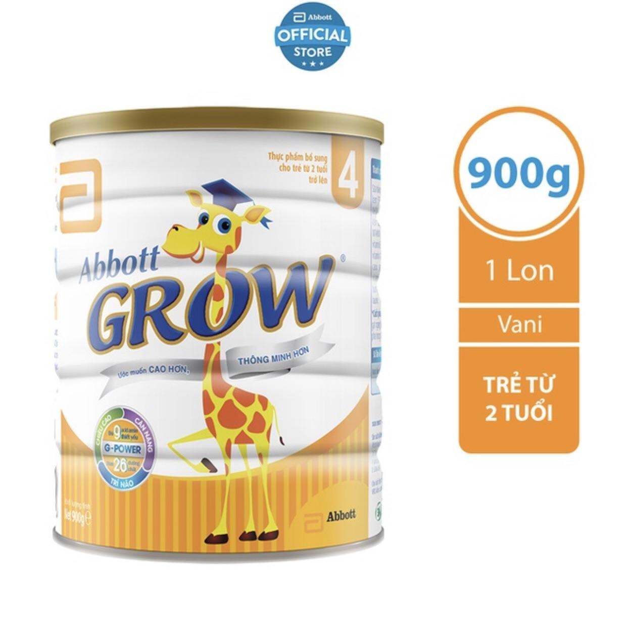Sữa Abbott Grow 4 900g 2-6 tuổi