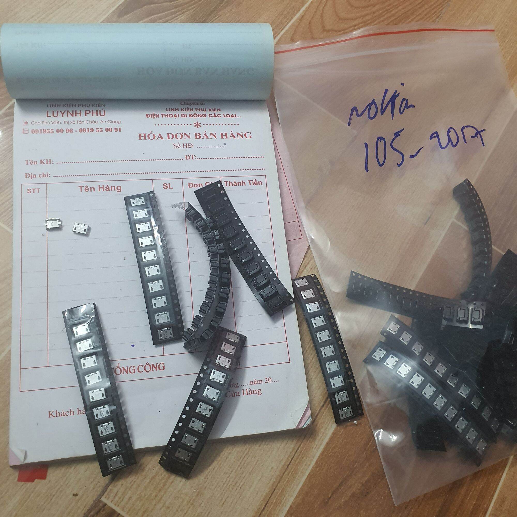 Chân sạc nokia 105 2017,nokia 230,nokia 220(combo 10 chân)