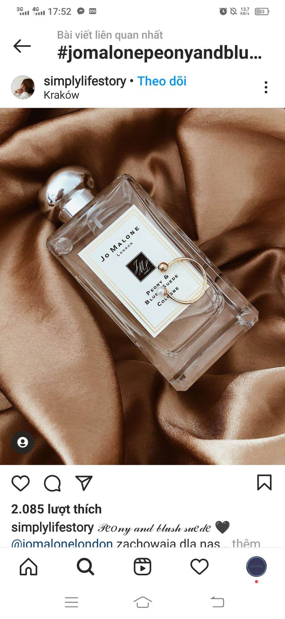 Nước hoa Jo Malone peony and blush suede