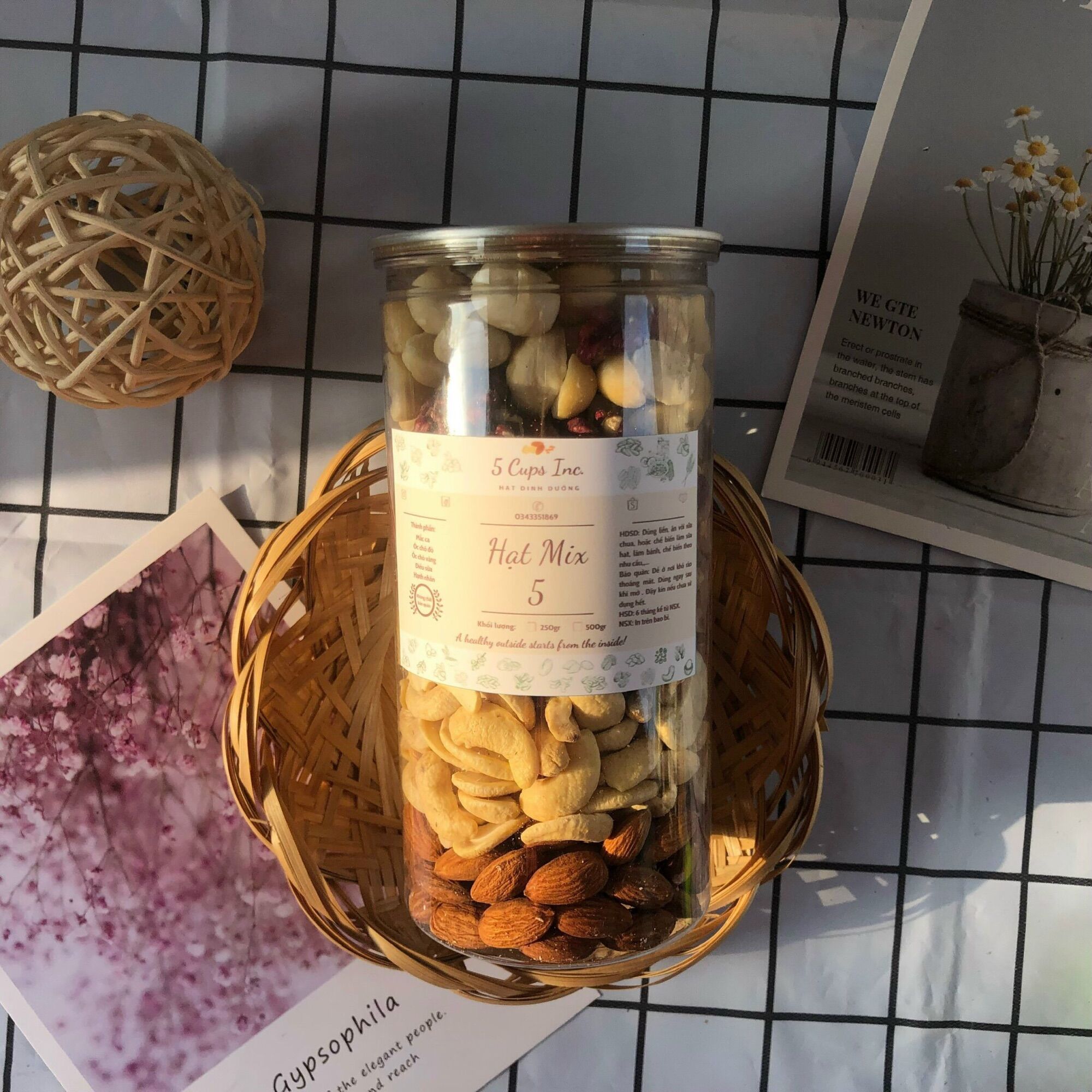 500g mix 5 loại hạt dinh dưỡng