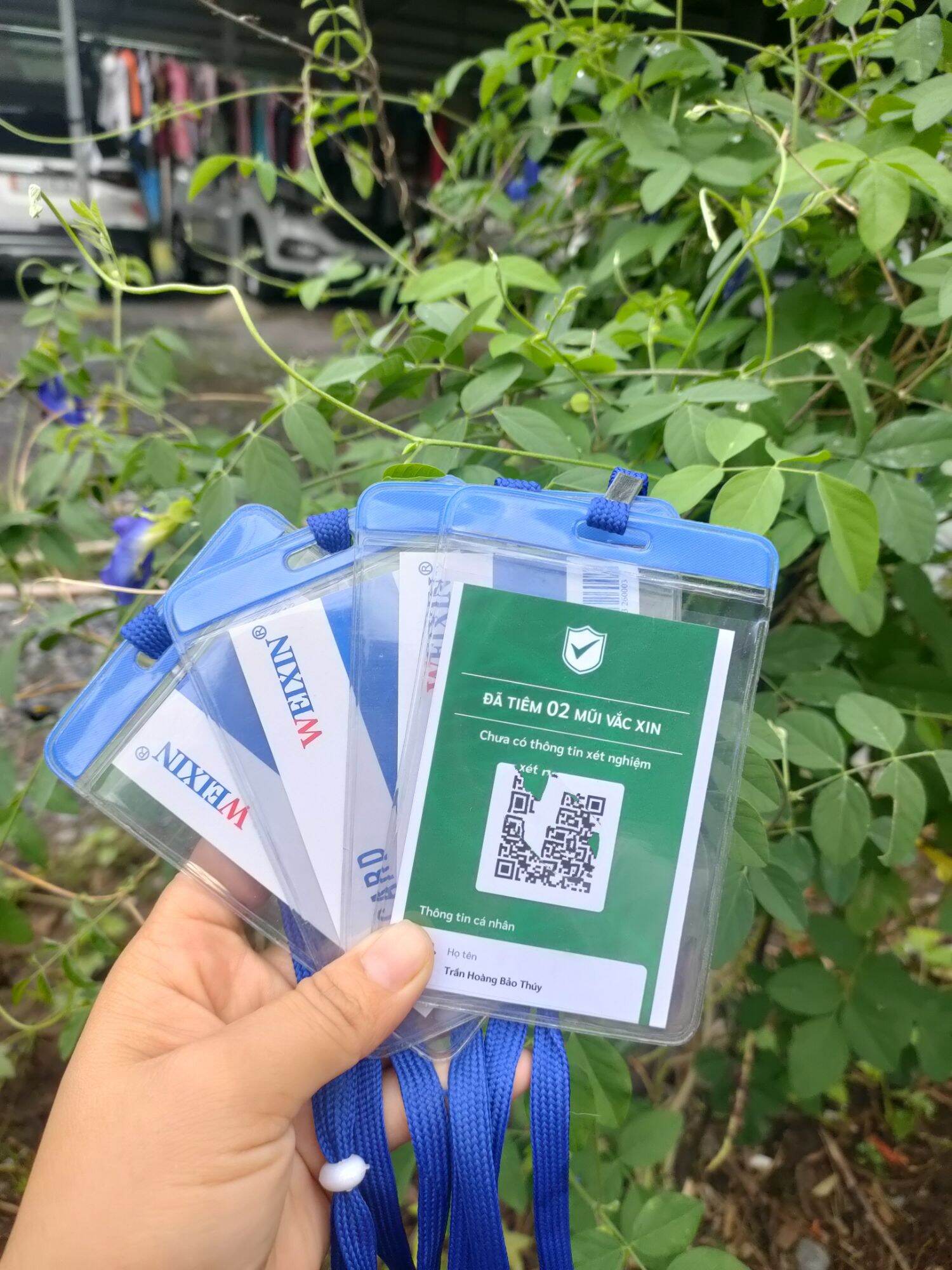 Set 2 Thẻ đeo bảng tên nhân viên học sinh
