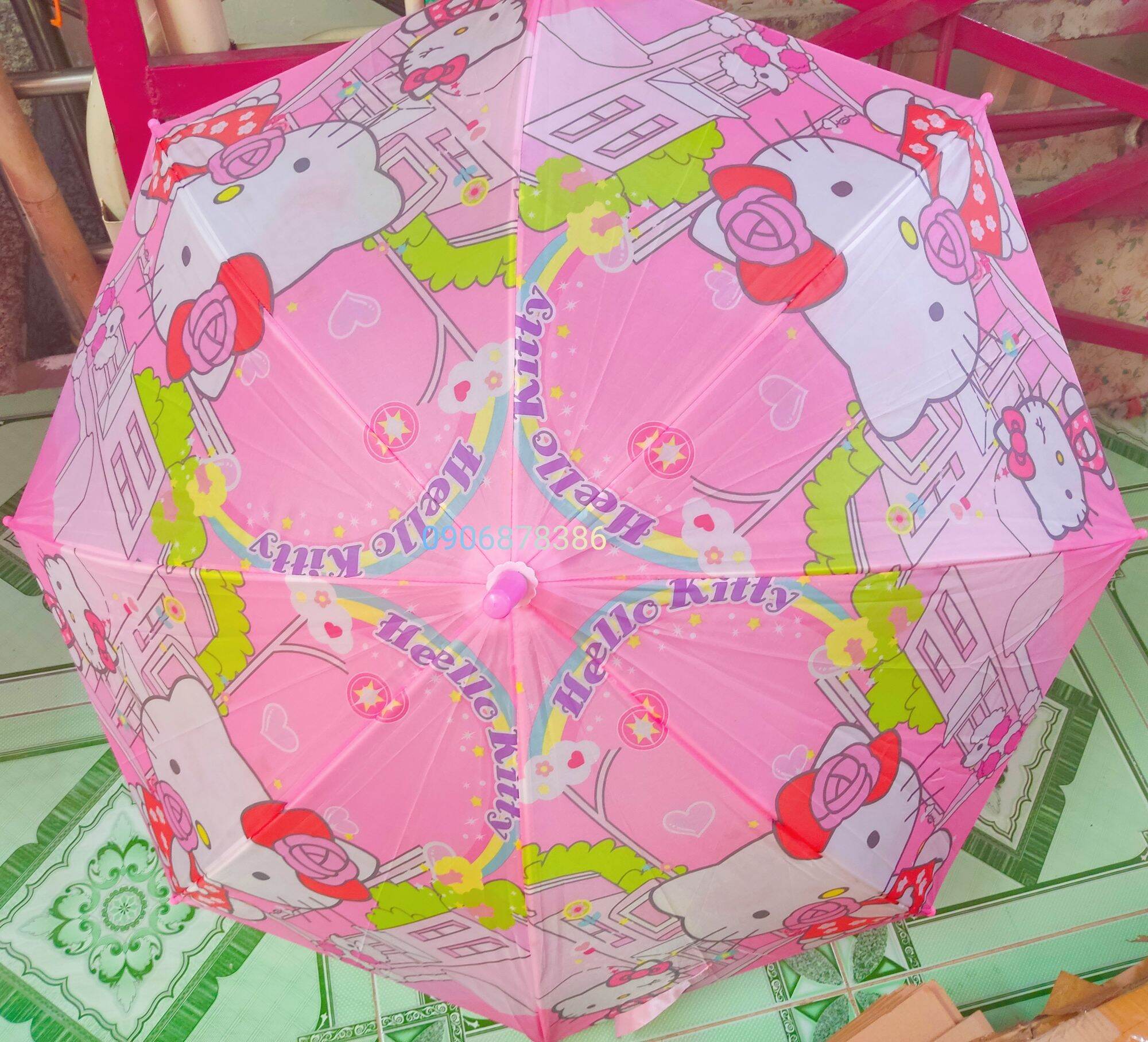 Ô dù cho bé gái hoạt hình Hello Kitty