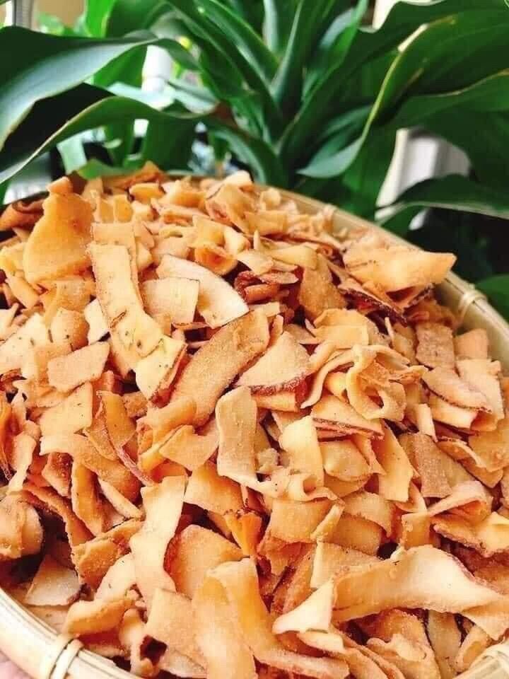 DỪA KHÔ SẤY GIÒN túi 500g