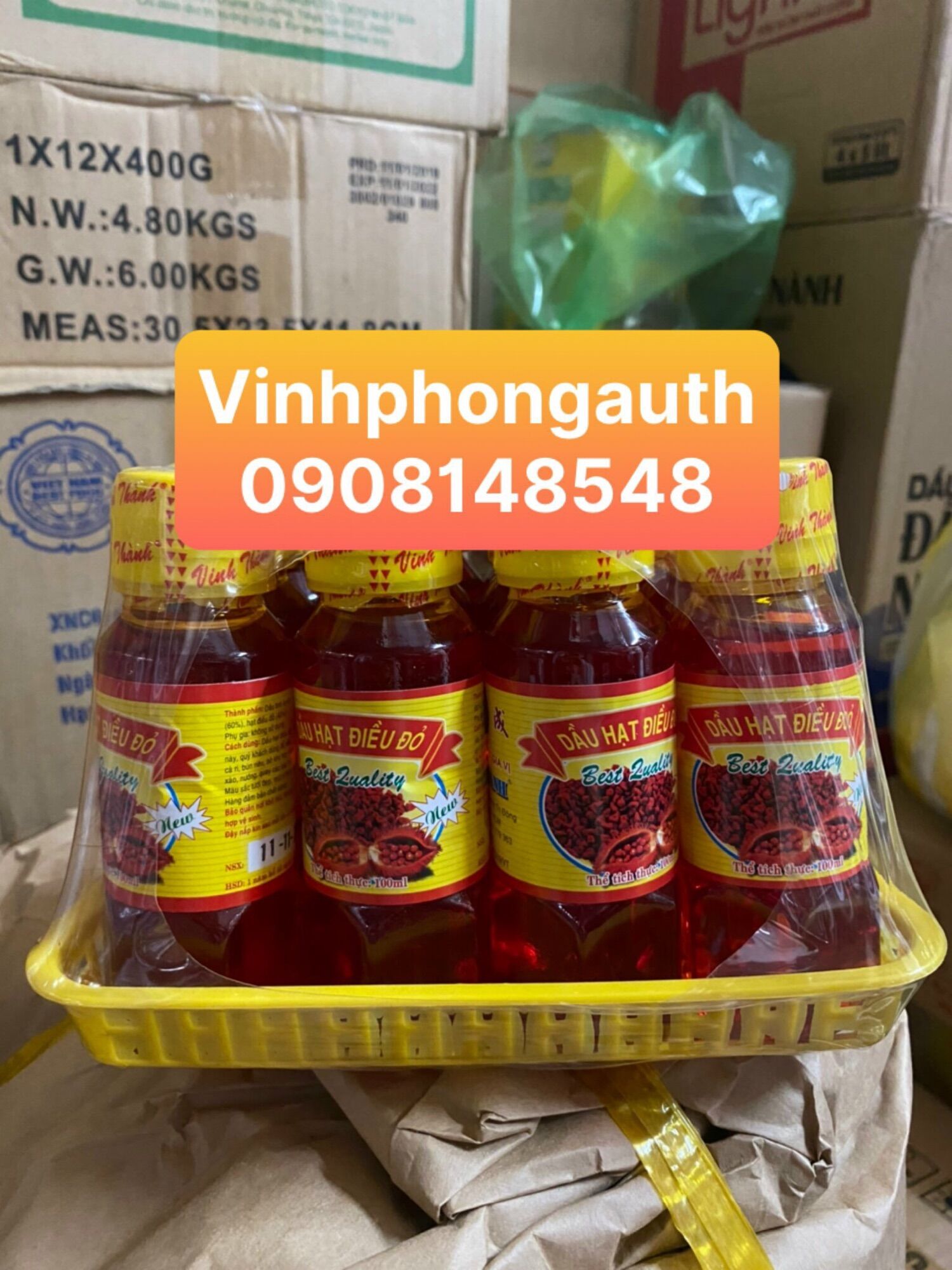 Dầu hạt điều đỏ Vinh Thành 100ml