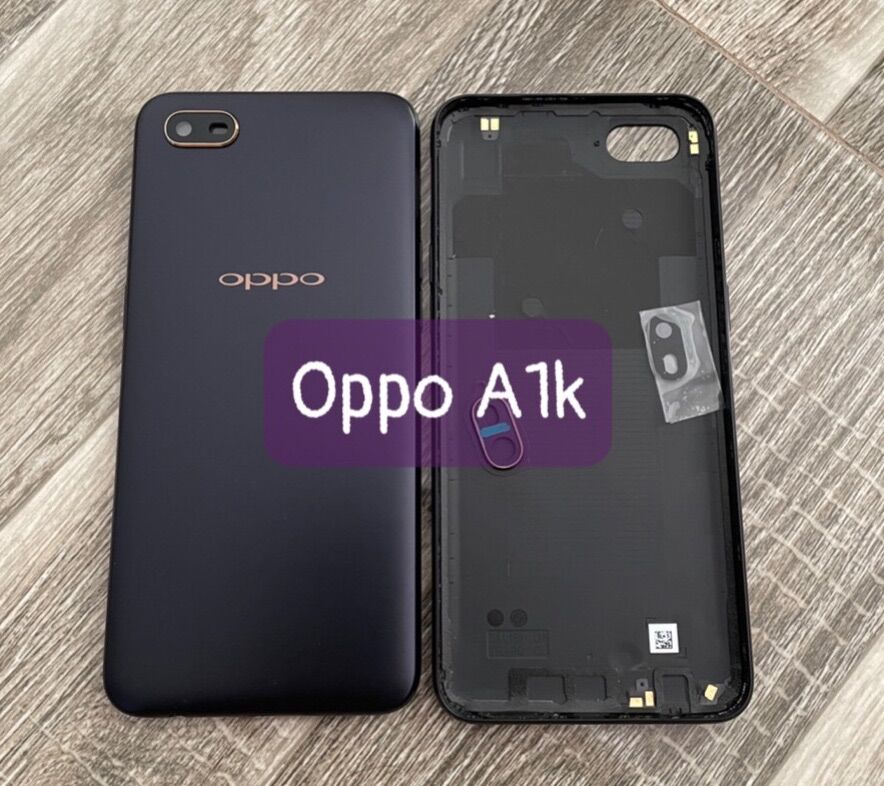 Lưng vỏ oppo A1k ,kèm khay sim,phím,kính camera