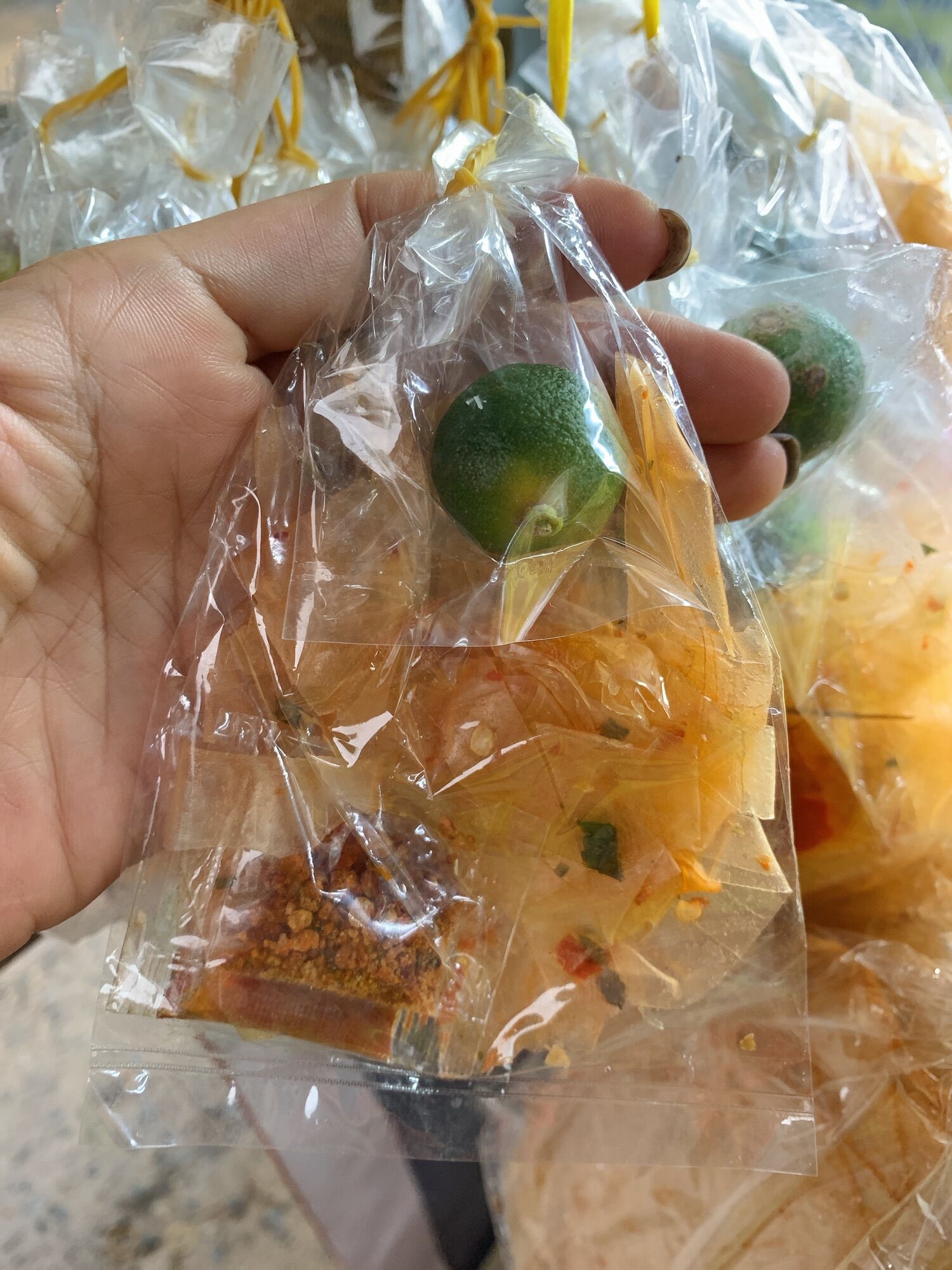Bánh dẽo tôm sợi vò 10b/sâu