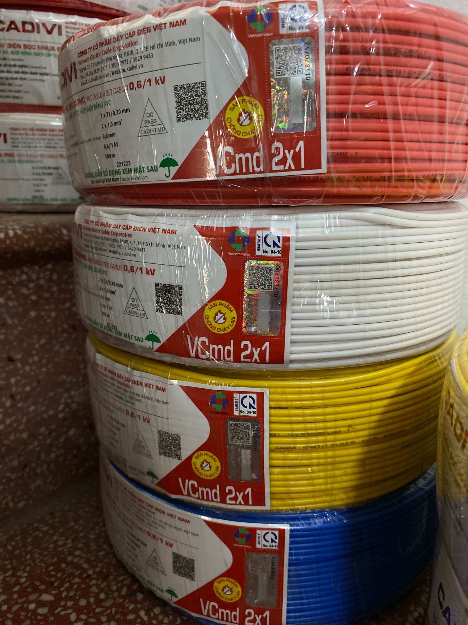 100 mét dây điện cadivi đôi 2x1.0