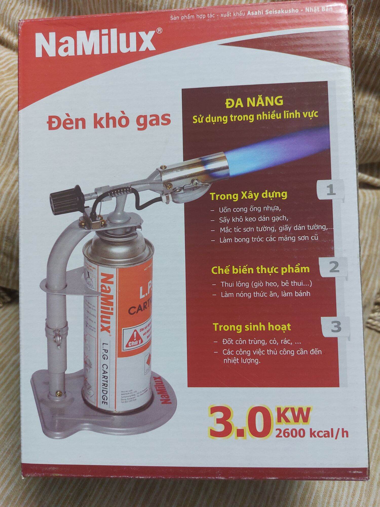 Đèn khò gas có đế namilux