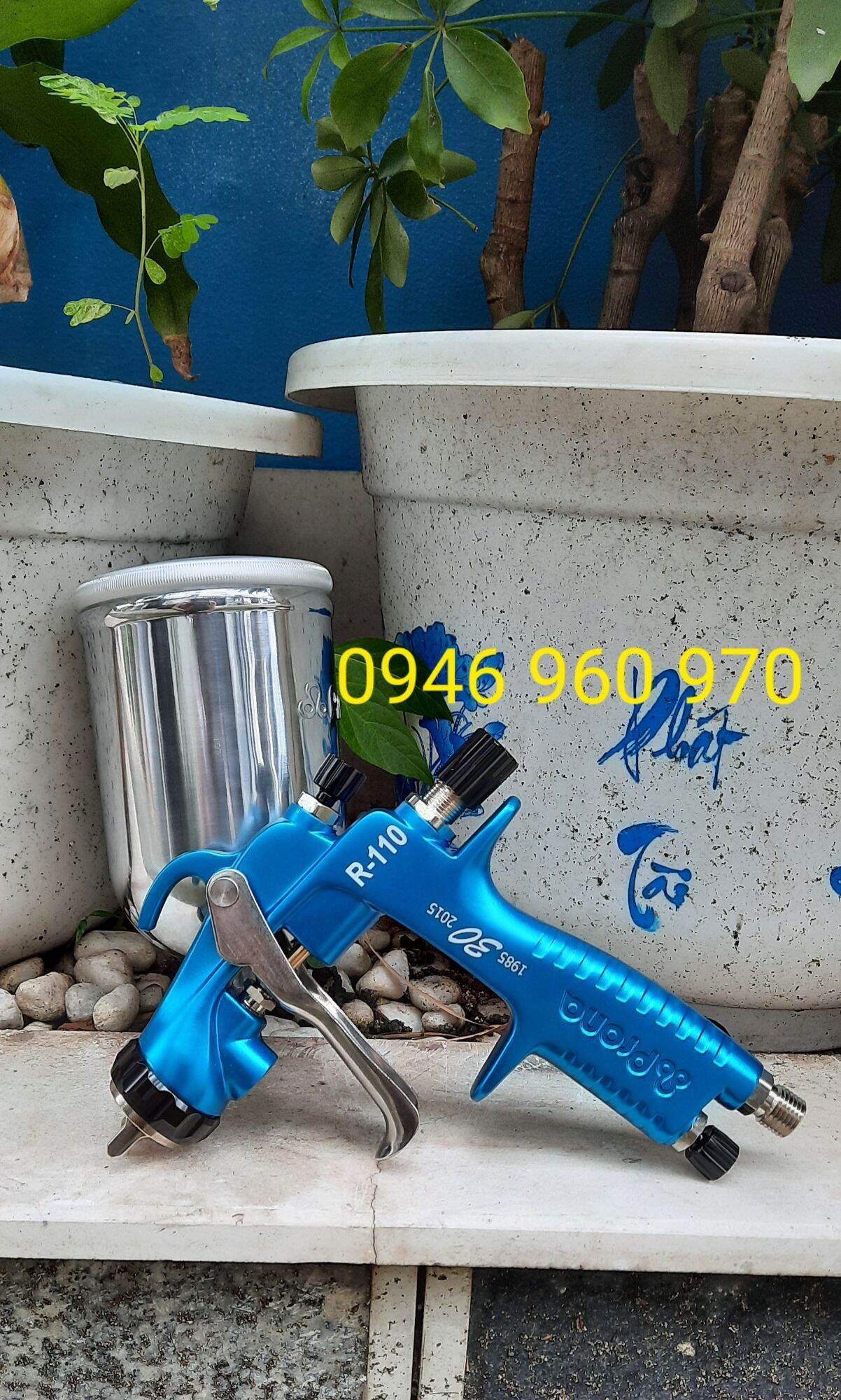 Súng phun sơn Prona R110 Đài Loan chuyên màu và bóng cực căng mịn