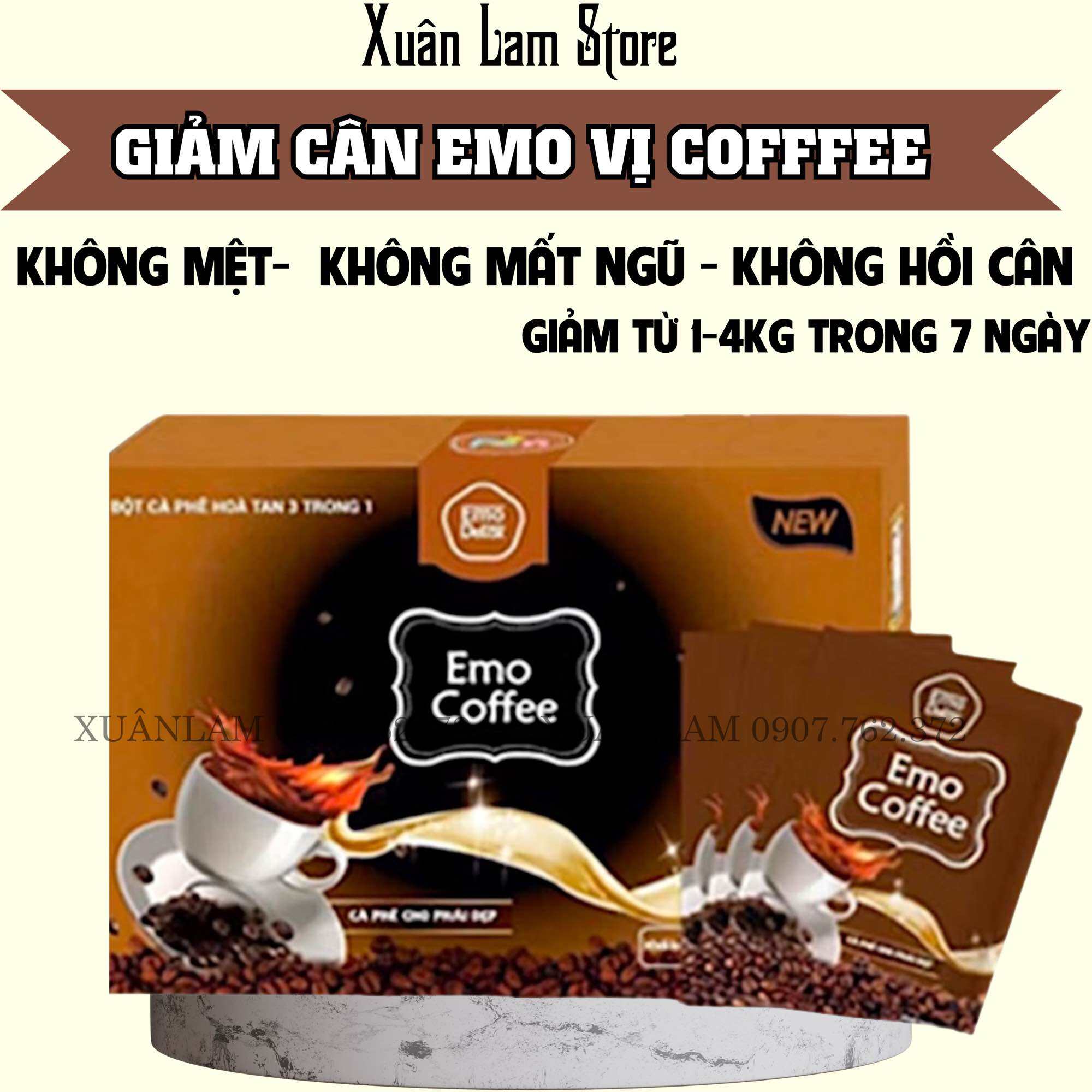[ có tặng kèm quà tặng ] Giảm cân cấp Tốc Cafe Emodetox