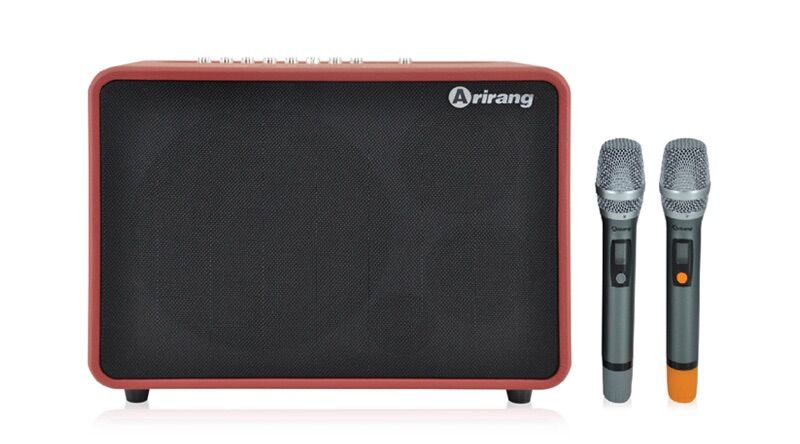 Loa karaoke xách tay Arirang MB3 (Loa 3 đường tiếng, 1 loa bass 20cm, 1 loa treble, 1 loa Mid, công suất đạt tới 350W, Tặng 2 micro, Pin 4-6h)