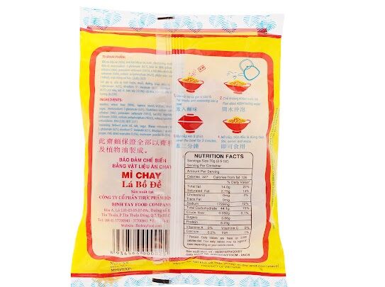 Mì chay Lá Bồ Đề
