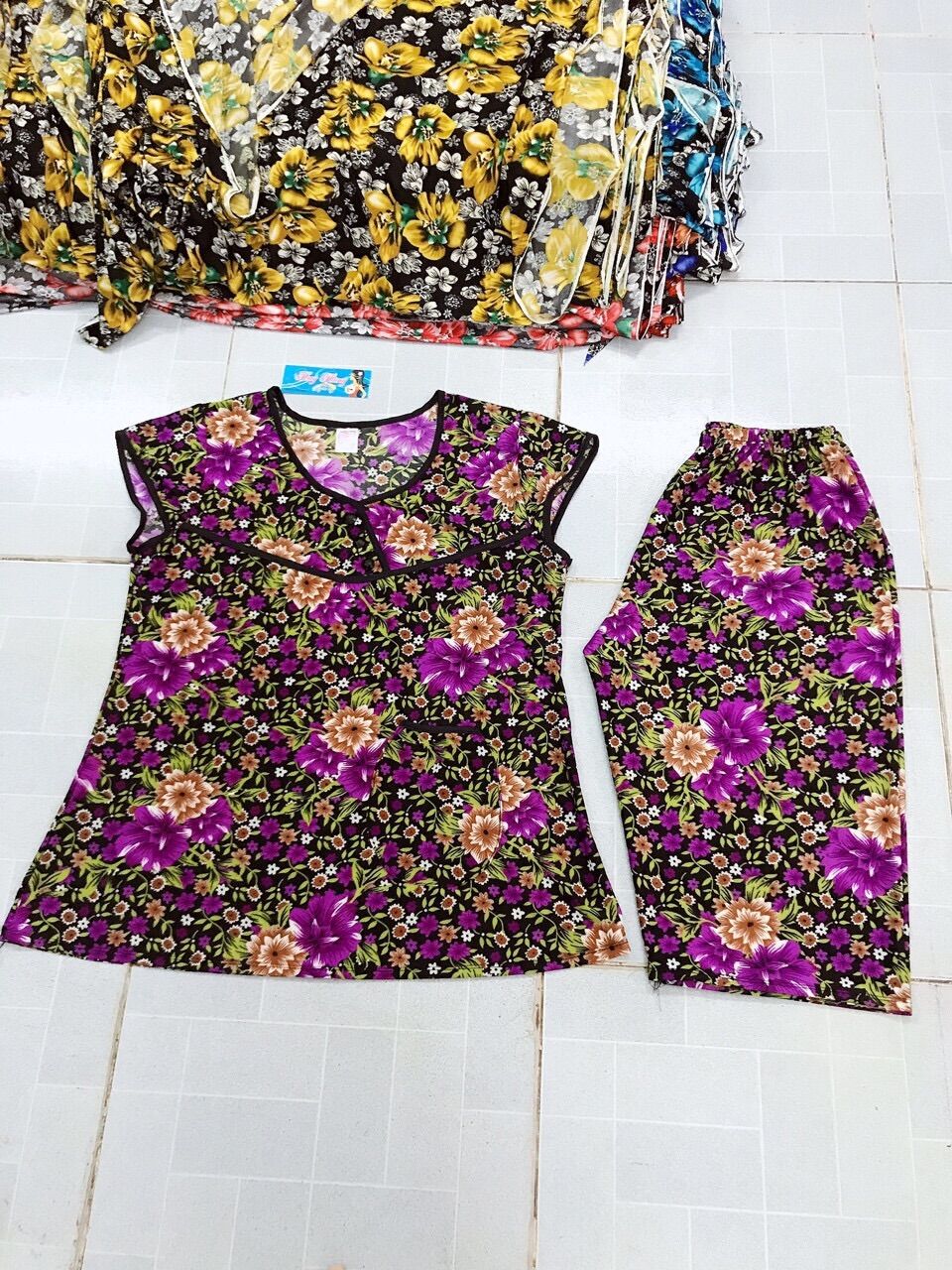 Bộ thun lạnh trung niên đại cô( size 65-87kg)