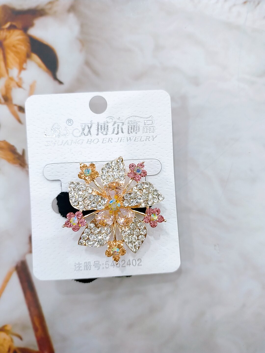 Cột tóc nhung đính đá cao cấp M2
