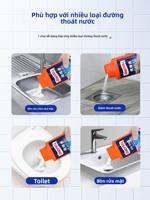 ONEFULL | Powerful Drain Cleaner for Toilet, Hair, and Grease
