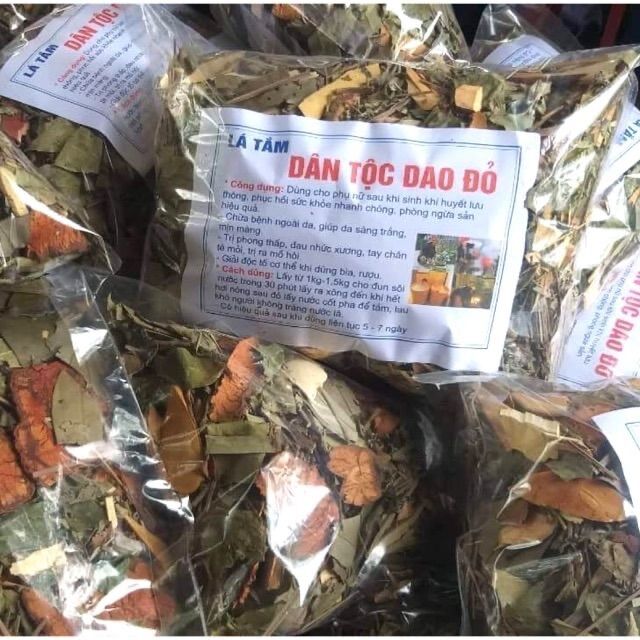 Lá tắm người dao đỏ sau sinh gói 1kg