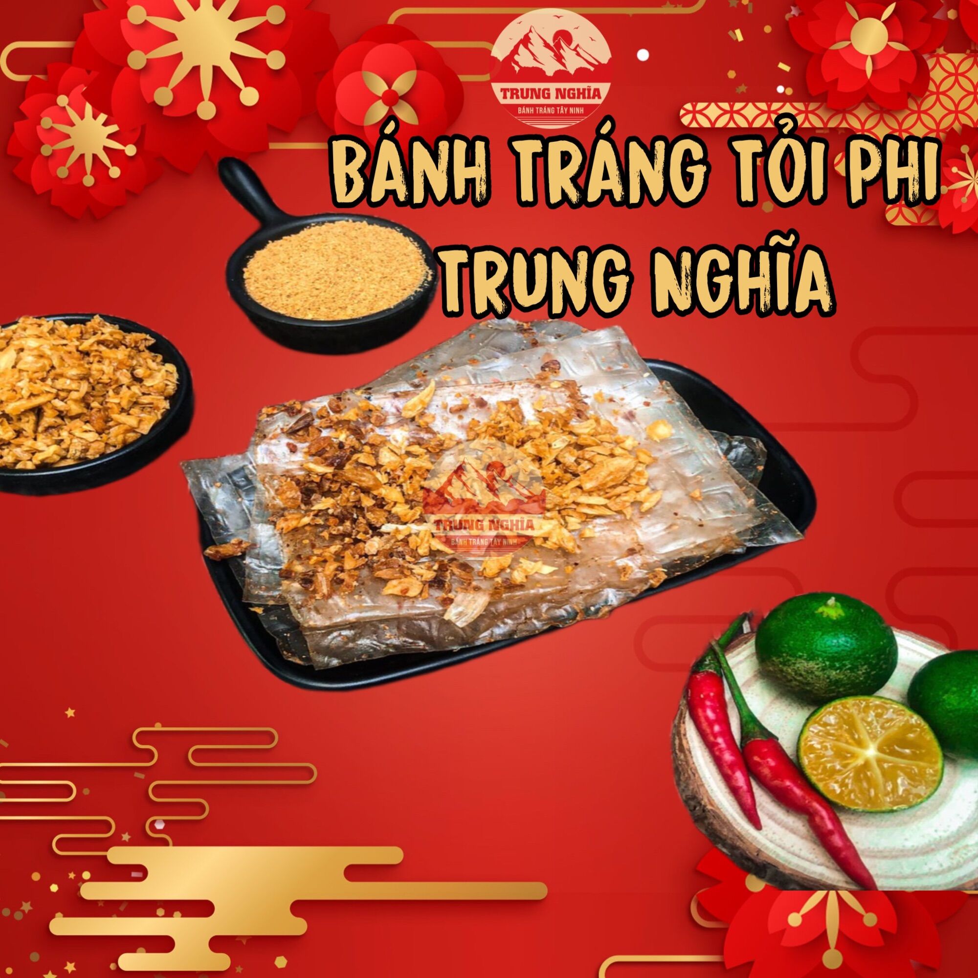 Bánh Tráng Tỏi Phi Giòn Thơm Ngom