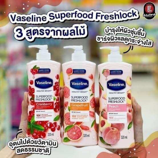 Sữa dưỡng thể vaseline superfood  320ml thái lan