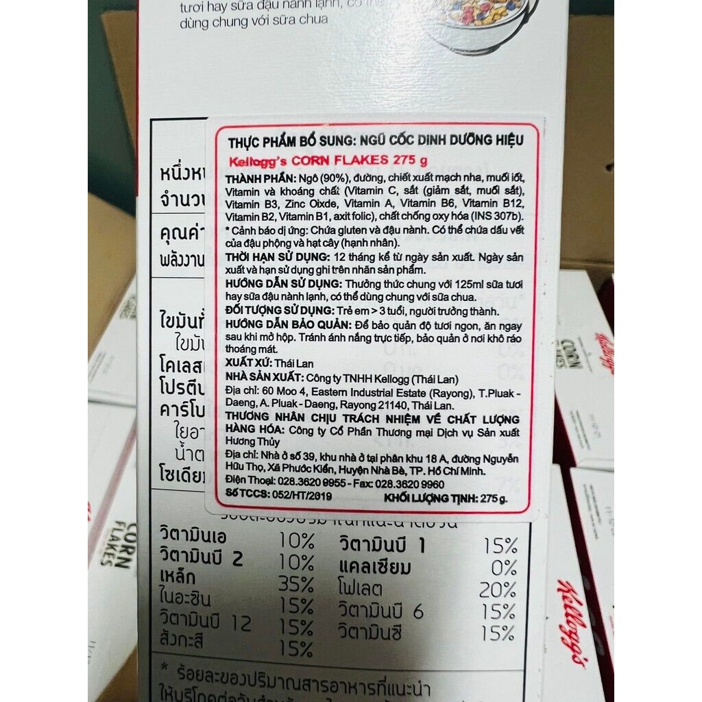 [HCM]ngũ cốc dinh dưỡng Kelloggs Corn Flakes 275g